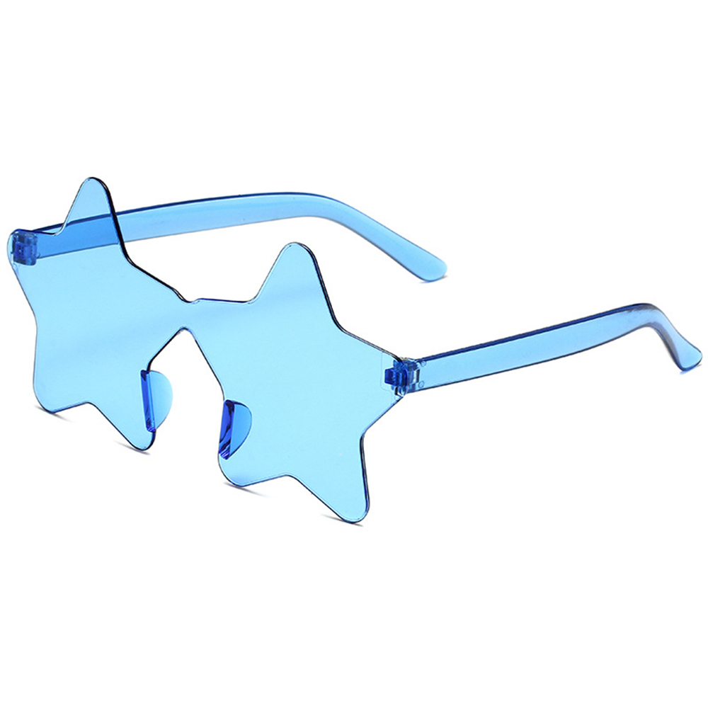 Gafas para mujer, accesorio para gafas, gafas de sol con forma de estrella, gafas de sol sin marco con forma de estrella, gafas de sol sin marco para uso diario