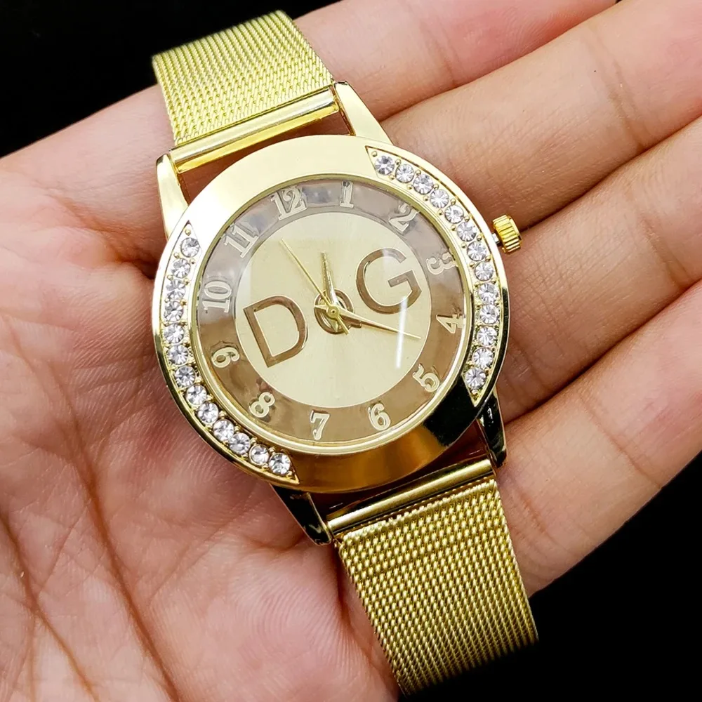 2025Hotขายยุโรปแฟชั่นนาฬิกาผู้หญิงแบรนด์หรูDQGควอตซ์นาฬิกาReloj Mujer Casualสแตนเลสสุภาพสตรีนาฬิกา