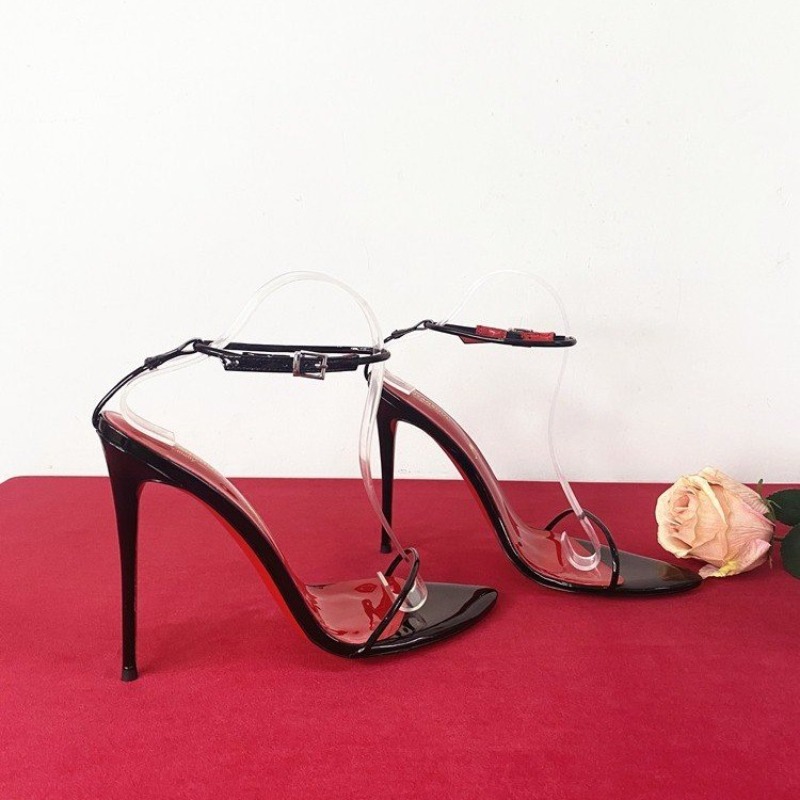 Ultradünne High Heels mit einem Riemen und Schnürung, sexy Armband, Übergröße, Stiletto, euroamerikanische Sandalen für Damen