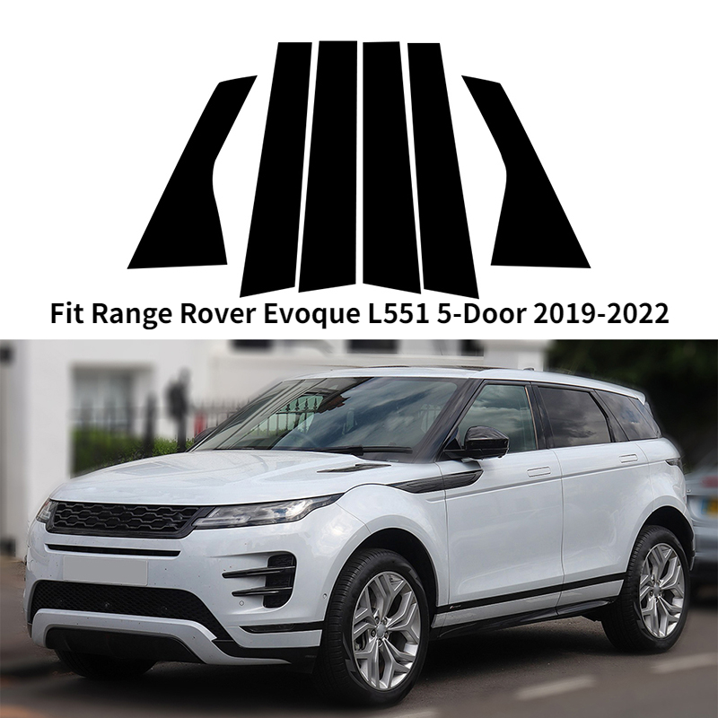 Side Window Door montanti Trim Cover Door pannello decorativo Sticker Fit Range Rover Evoque L551 2019-2022 L538 2013-2018
