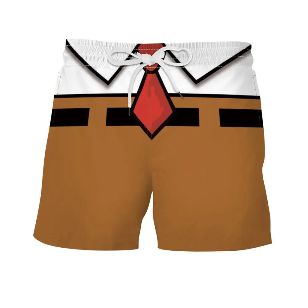 Męskie szorty kąpielowe Anime 3d Surfing Board Short Kid Casual Beach Shorts Men Trunks Masculina Swimsuit Sports Pants Briefs boy