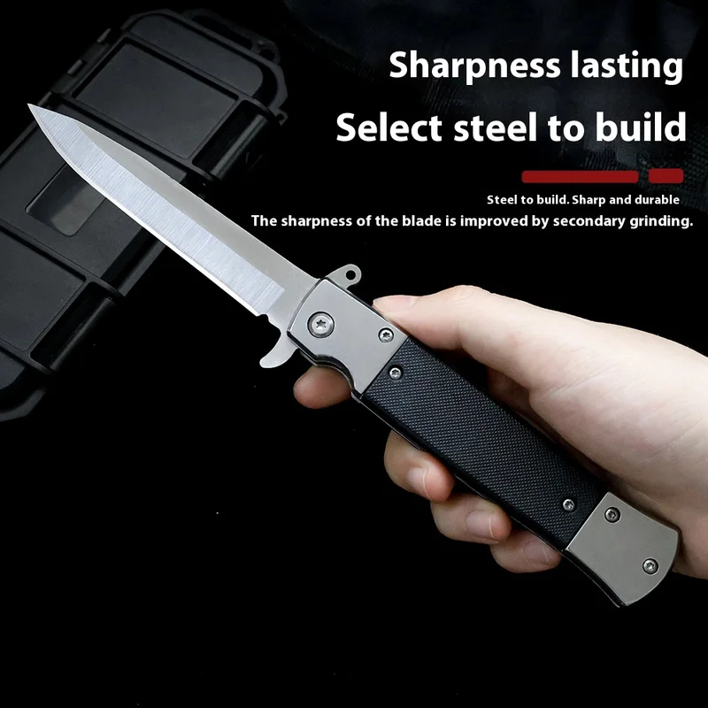 Aktion: Outdoor EDC Klappmesser mit Scharfer Edelstahlklinge für Obst- und Gemüseschälen, Camping und Täglichen Gebrauch
