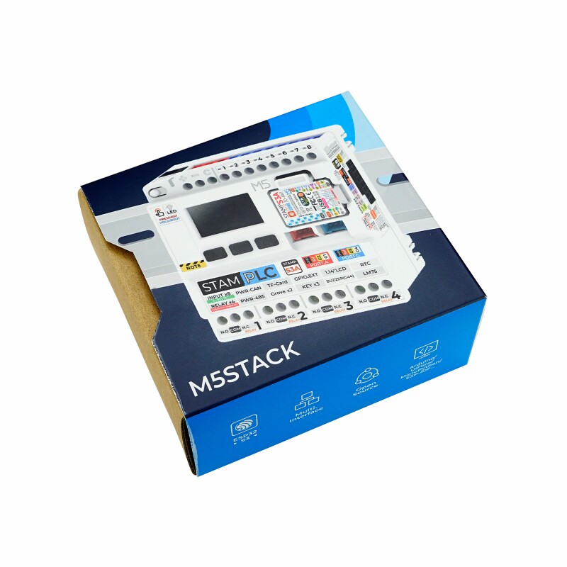 M5Stack Officiële StamPLC IoT Programmeerbare Logische Controller ESP32S3 Cloud Data Monitoring Industriële Besturingsmodule