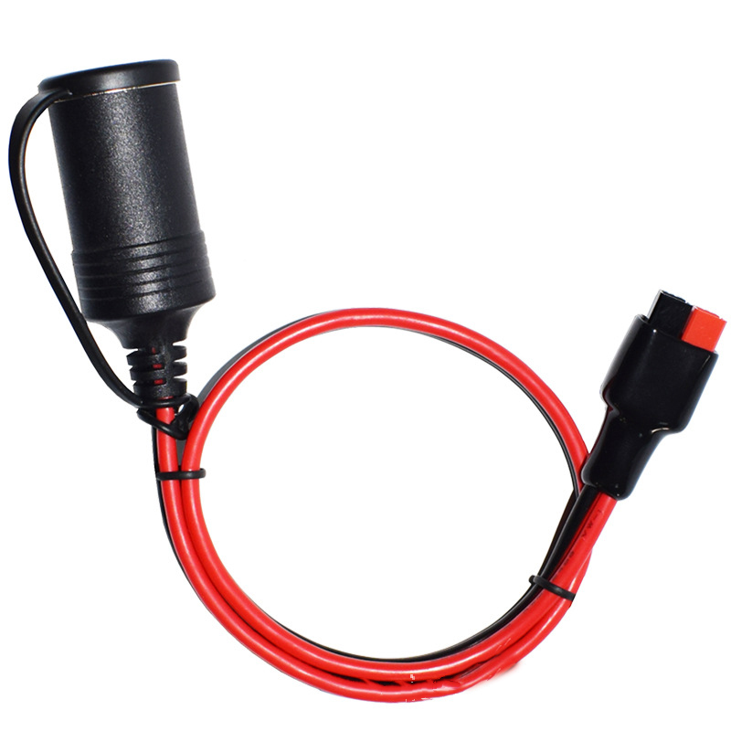 Кабель 12AWG 0.5M 12V с разъемом типа Cigarette Lighter (женский) и силовым разъемом Powerpole 30A для подключения/передачи питания устройств
