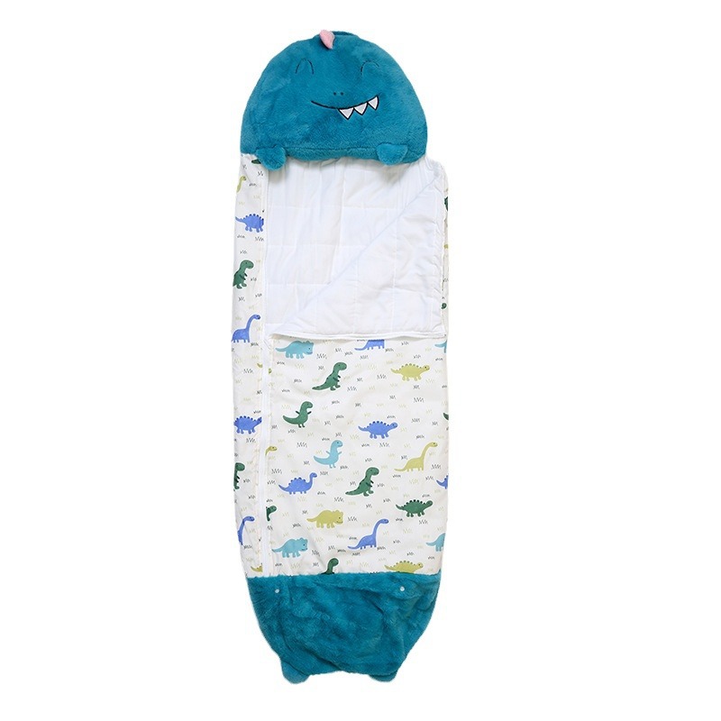 Crianças dos desenhos animados sleepsacks saco de dormir das crianças com travesseiro boneca de pelúcia travesseiro meninos meninas bebê animal saco de dormir para o aniversário