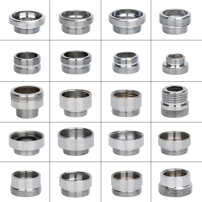 Adapter do kranu 22 Turn 16 18 20 22 24 26 28 30 32mm Wewnętrzny i zewnętrzny gwint do konwersji kranu z drobnym zębem Akcesoria