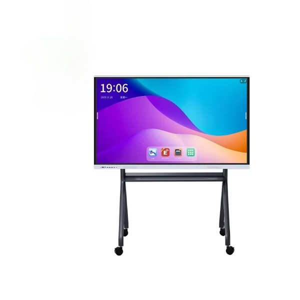 Pizarra Interactiva Inteligente con Pantalla Táctil LCD de 55/65/75/86/98/110 Pulgadas para Educación Escolar, con Ruedas