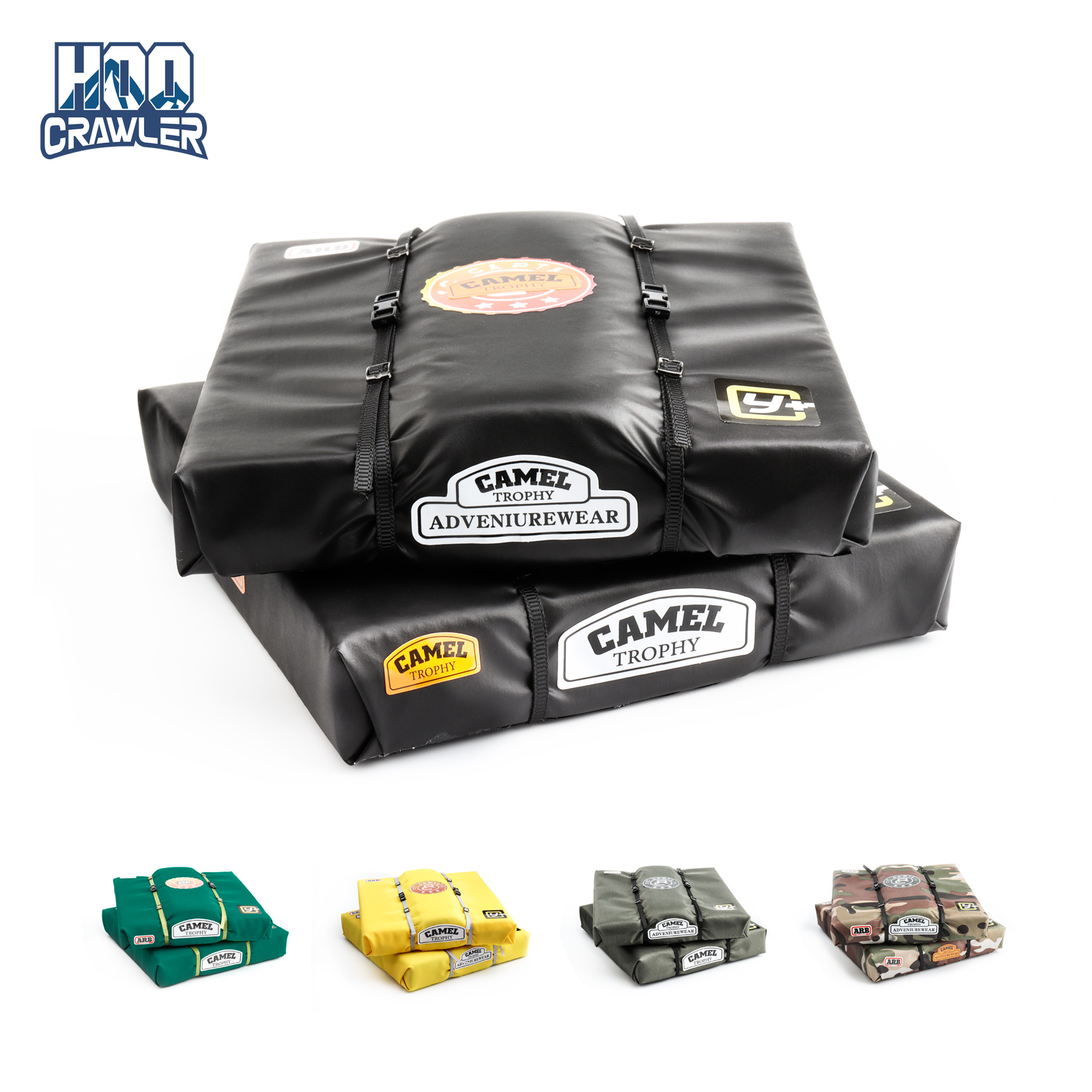 Borsa per tenda per bagagli da tetto simulata fatta a mano Decora per 1/8 1/10 RC Crawler Car Traxxas TRX4 Defender SCX10 90046 RC4WD