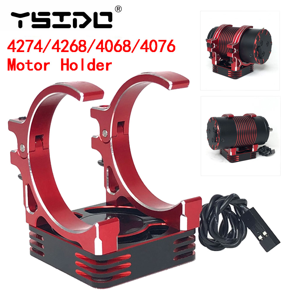 Ventola di raffreddamento rapido YSIDO per motore 40x40mm in alluminio con supporto per Traxxas ARRMA 1/7 Hobbywing 4274 4268 Rocket 1/8 RC Car 4082 1515