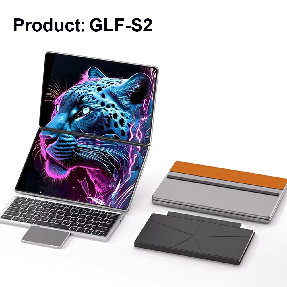 Laptop GLF-S2 z dwoma ekranami 10.9+10.95 cala, Intel i3 1215U N100, dotykowy ekran, WIFI 6, 180 stopni. °   Przerobiony tablet z systemem Win11