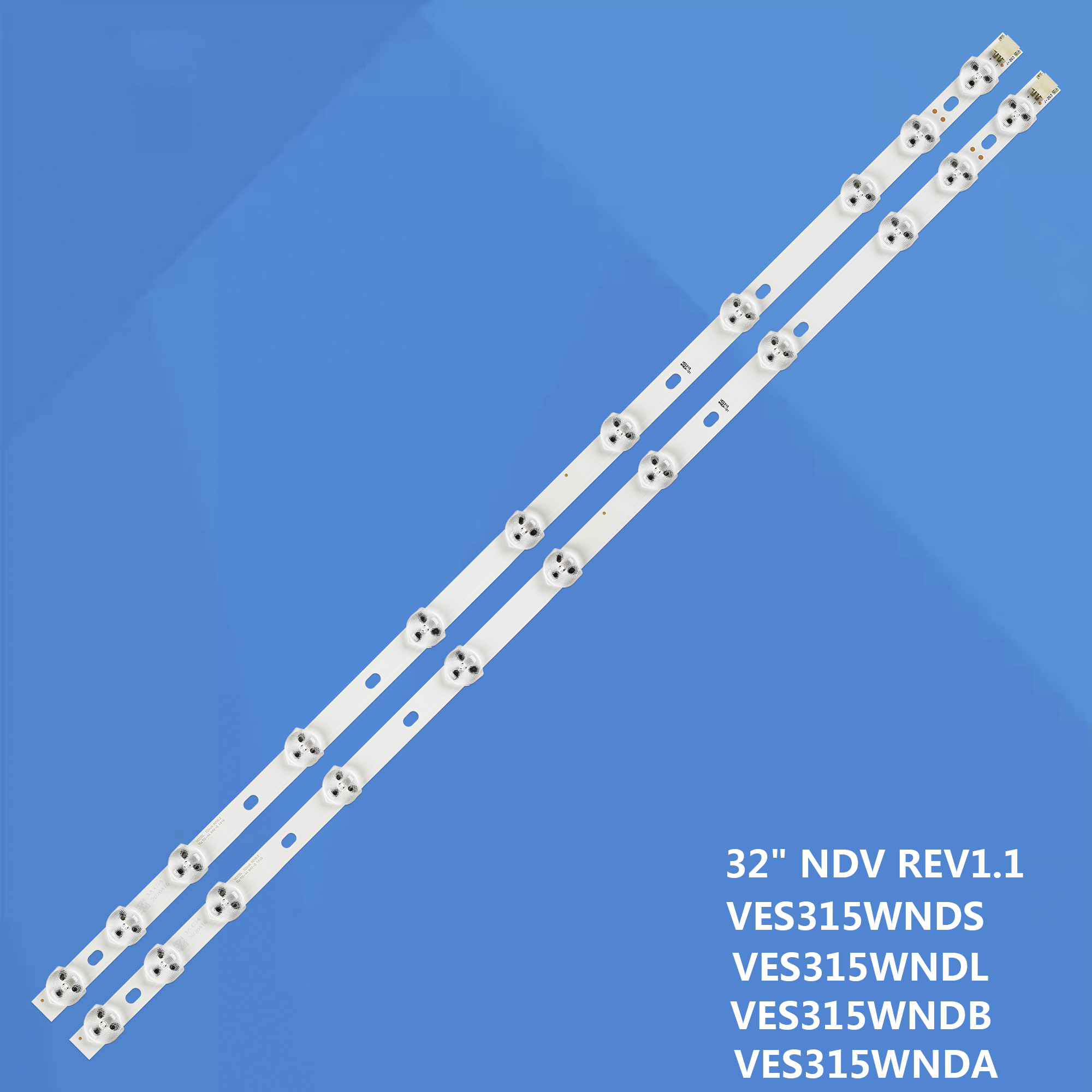 2 unids/set nueva tira de LED JL.D320B1235-078CS-C VES315WNDS-2D-N14 VES315WNDL-2D-N21 para 32D1533DB 32D1633DB 32D3753DB
