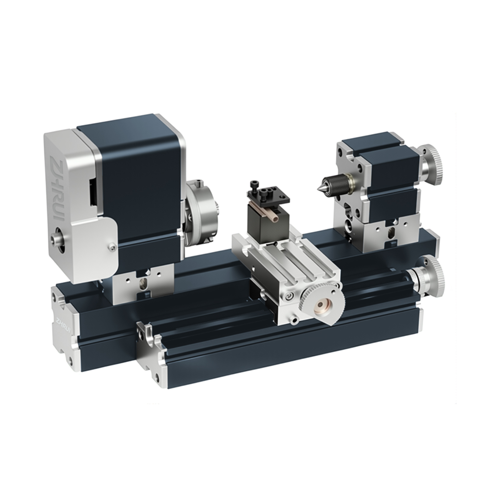 Tăng Cường Thu Nhỏ Kim Loại Tiện 50Mm Trung Tâm Cao Mini DIY Tiện Cho Xử Lý Nhôm, Gỗ Chất Liệu Nhựa