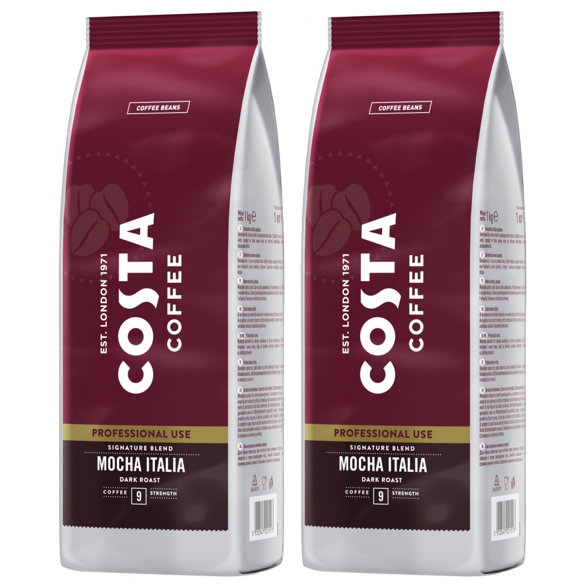 2x Kawa ziarnista COSTA COFFEE Pro Signature Dark Roast 1kg