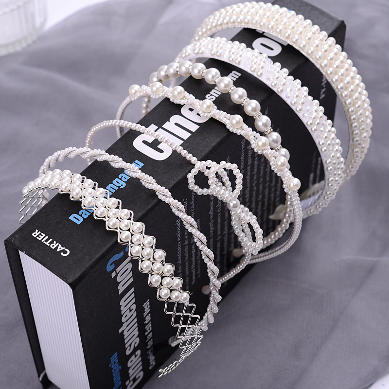 2023 plusieurs Styles nouvelle mode perles polyvalent Simple tempérament bandeau pour femmes fille accessoires chapeaux