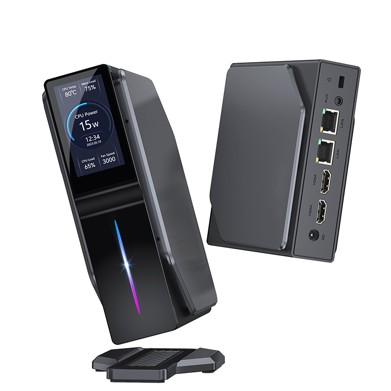 S1 mini pc desktop jogos windows 11 intel 12th alder lake n100 wifi 5 duplo lan suporte m.2 sata dupla sreens mini computador