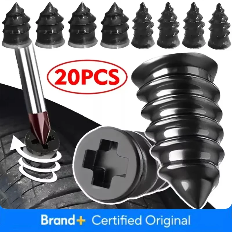 10-30PCS Car Tyre Repair Rubber Nail Universal Car Motorcycle Repair Nails Set Truck Scooter Bike Tire Puncture Repair Tool