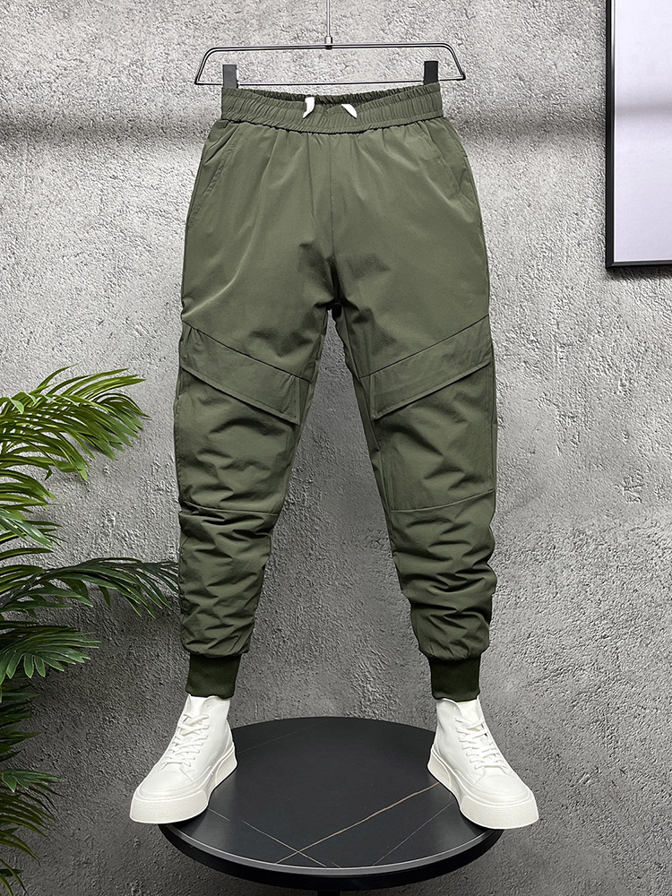 Warm Cotton Pants Men's Sle Youth Trendy Thick Casual Trousers Winter New Harlan Long Pants Comfortable Breathable Cotton