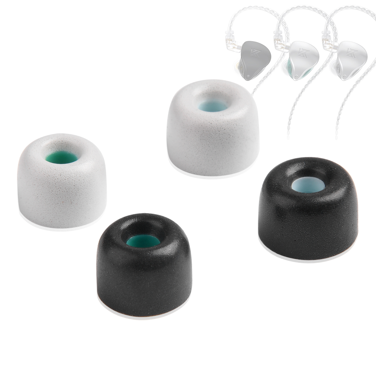 4ชิ้นโฟมจำรูปปลายหูสำหรับ KZ AST KZ AZ09 ASX ZS10 Pro zsx HIFI ZSN zst AS16 V90 AS10 C12หูฟังอินเอียร์ขนาด4มม.