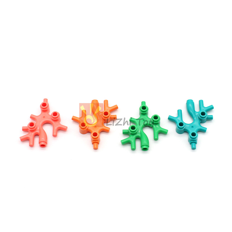 20 stücke Moc Ziegel 49577 Pflanze Thallus Algen Koralle klassisches Stück DIY Bausteine Spielzeug kompatibel mit Sea World Zubehör