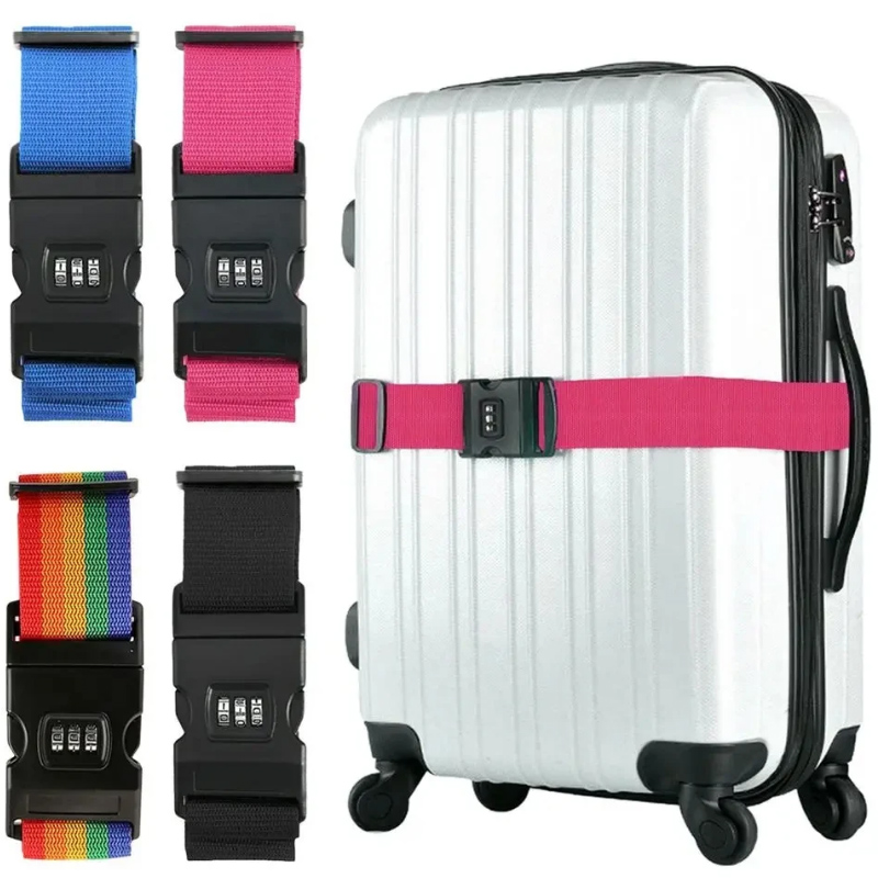 Sangles de bagages réglables, élastiques et robustes pour une sécurité accrue, sangles de sécurité pour valises et bagages de voyage, sangles de fixation pour bagages à main