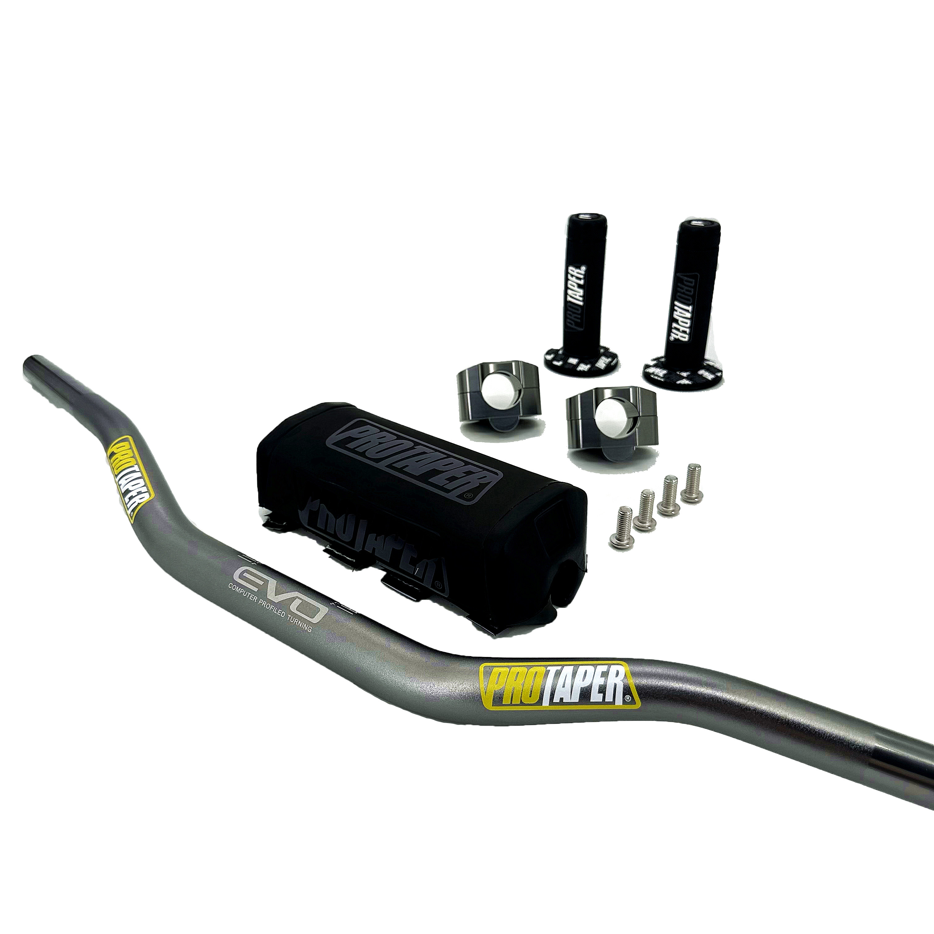 Руль для PRO Taper Pack Bar 1-1/8 "Ручка с колодками Ручки Pit Pro Racing Dirt Pit Bike Мотоцикл с ЧПУ 28,5 мм Адаптер