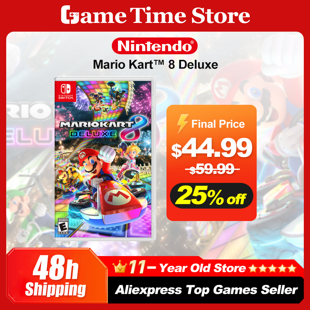 Mario Kart 8. Deuxe na Nintendo Switch. 100% oficjalna oryginalna fizyczna gra karciana Genre Racing dla Switch OLED Lite