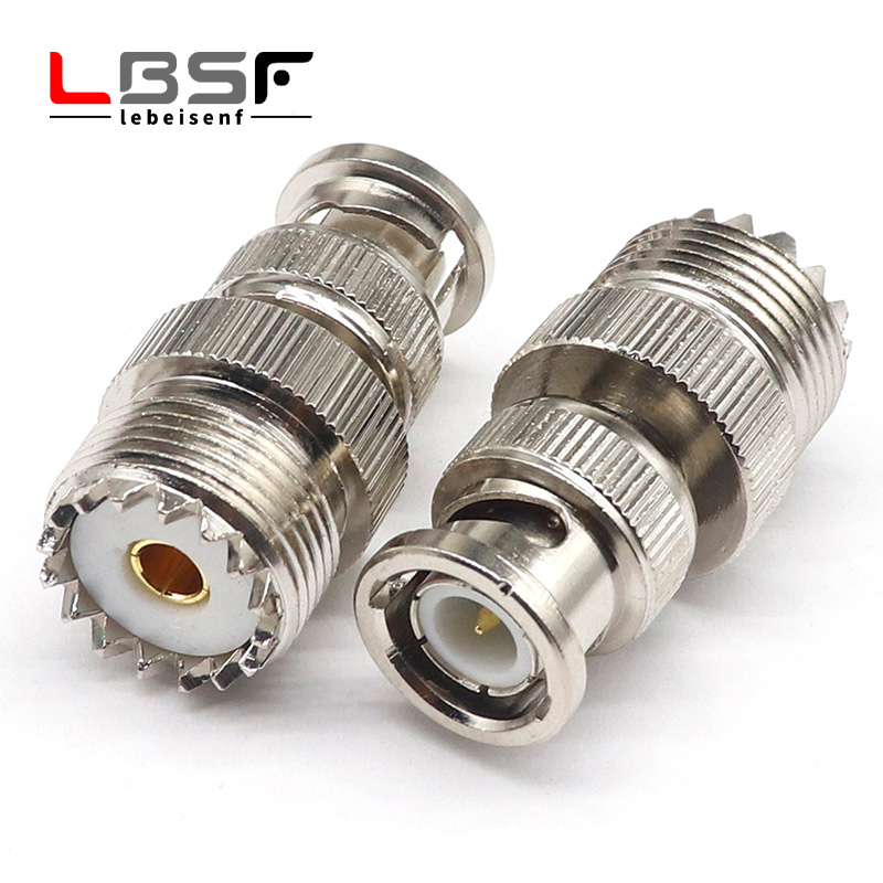Adaptateur de talkie-walkie BNC mâle vers SO239 UHF femelle BNC mâle vers UHF femelle BNC-J/SMA-K tout en cuivre