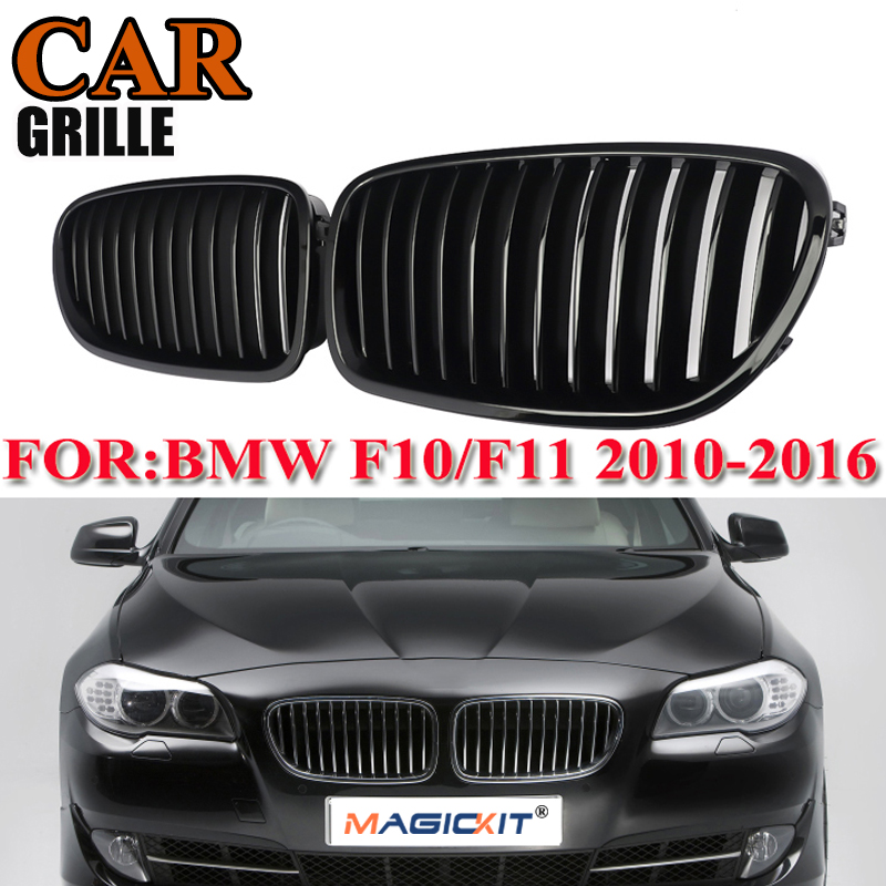SAIQINGSP Gloss Black Front Hood Kidney Grilles For BMW F10 F11 M5 535i 550i 528i 2010-16 CAR Accessories TOOLS