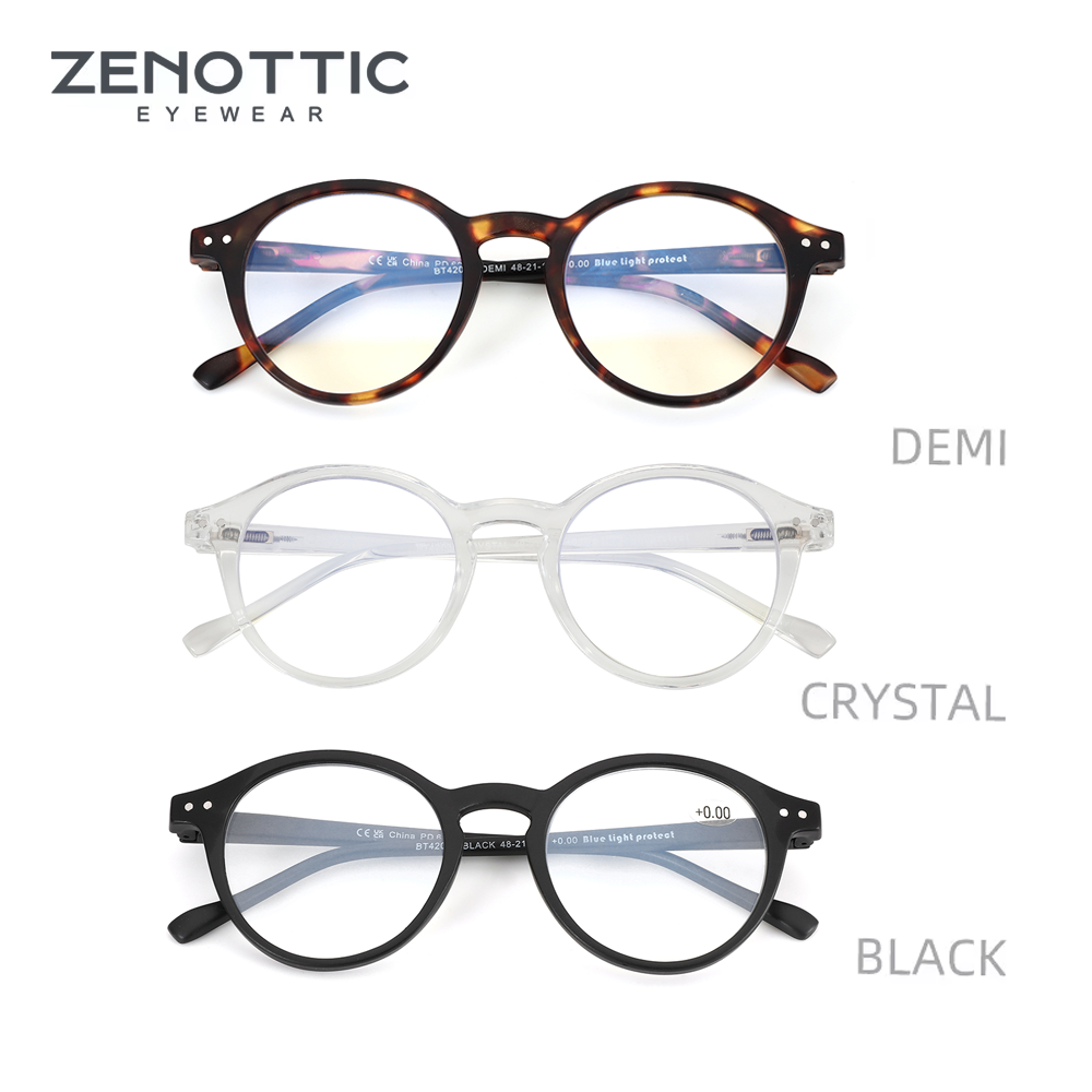 ZENOTTIC анти-синий свет, блокирующие очки для чтения, женские и мужские антибликовые компьютерные очки для дальнозоркости, диоптрии от +0 до +4,0