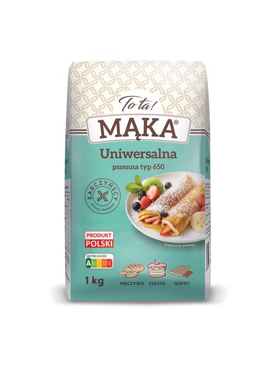 MĄKA PSZENNA Typ 650 uniwersalna ToTa! 1 KG