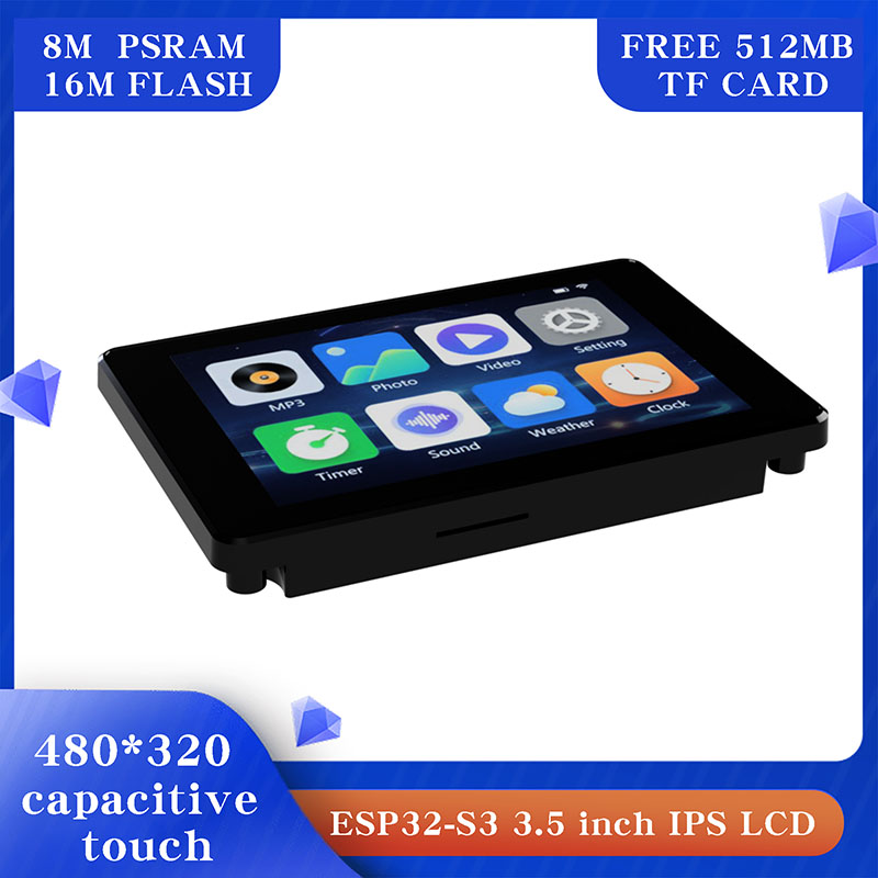 ESP32-S3 3.5 インチ容量性タッチ IPS モジュール 8M PSRAM 16M フラッシュ Arduino LVGL 開発 320 * 480
