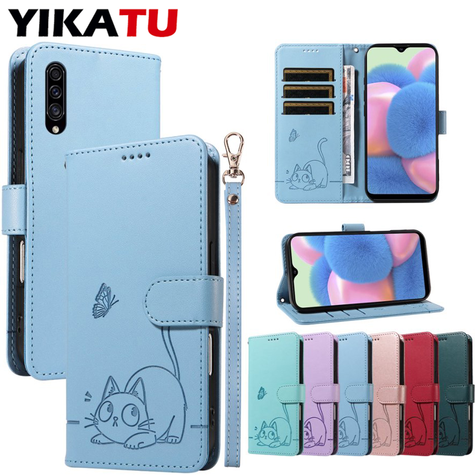 Portemonnee lederen tas voor Samsung Galaxy A91 A81 A73 A72 A71 A70 A56 A54 A53 A52 A51 A50 A41 A40 A36 A35 A34 A33 A32 5G A31 A30 4G