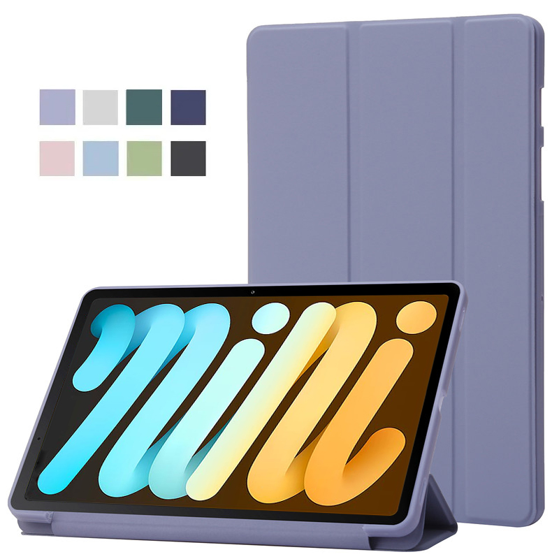 Para iPad Mini 7 funda 2024 triple PU Leaher soporte trasero suave Tablet Funda para iPad Mini 6 Funda para iPad Mini 7 Funda de 8,3 pulgadas