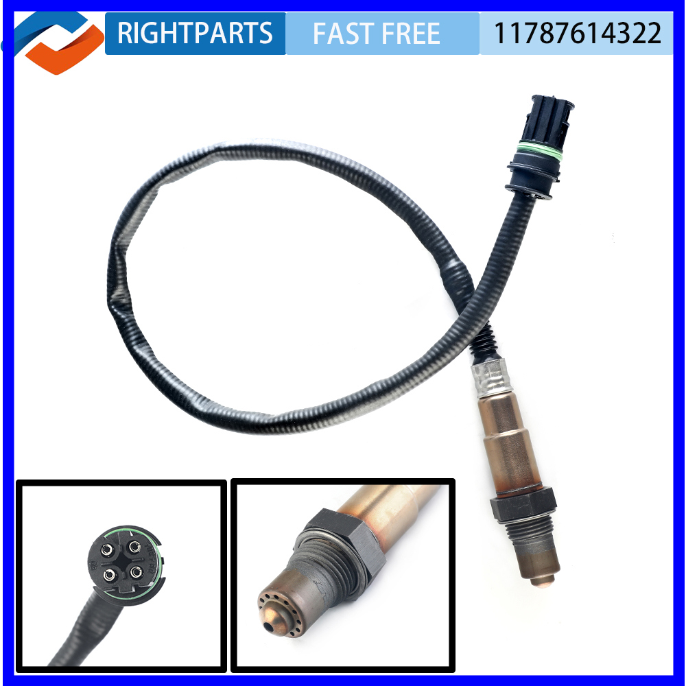 RIGHTPARTS Baru Sensor Oksigen untuk BMW 550i GT 650i 750Li Alpina B7 11787614322 untuk X5 X6 Z4 B7 E70 E71 e72 E85 E86