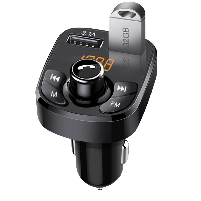 Audio Muzyka Stereo Kompatybilny z Bluetooth 3.1A Szybkie Ładowanie Audio Odtwarzacz MP3 Bezprzewodowy Nadajnik FM Podwójne USB Auto Radio Ładowarka