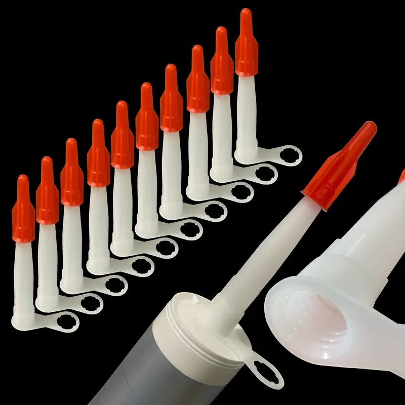 Caulk Saver Cap (rot, PE-Material), wiederverwendbare Düsendeckel zur Stoppen der Caulk- und Klebekraft