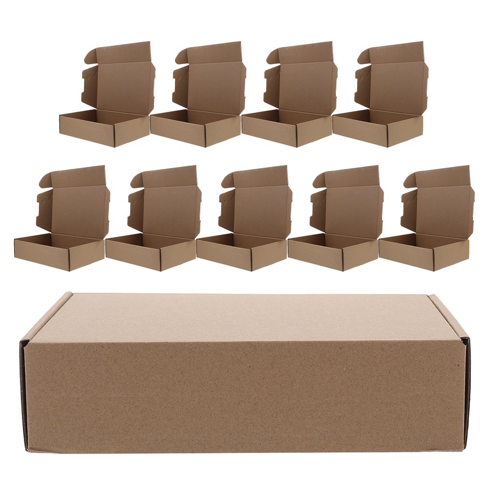 Cajas de correo pequeñas de cartón, donación de zapatos para recoger fondos, envío de cartón, movimiento, corrugado medio grande, 10 Uds.