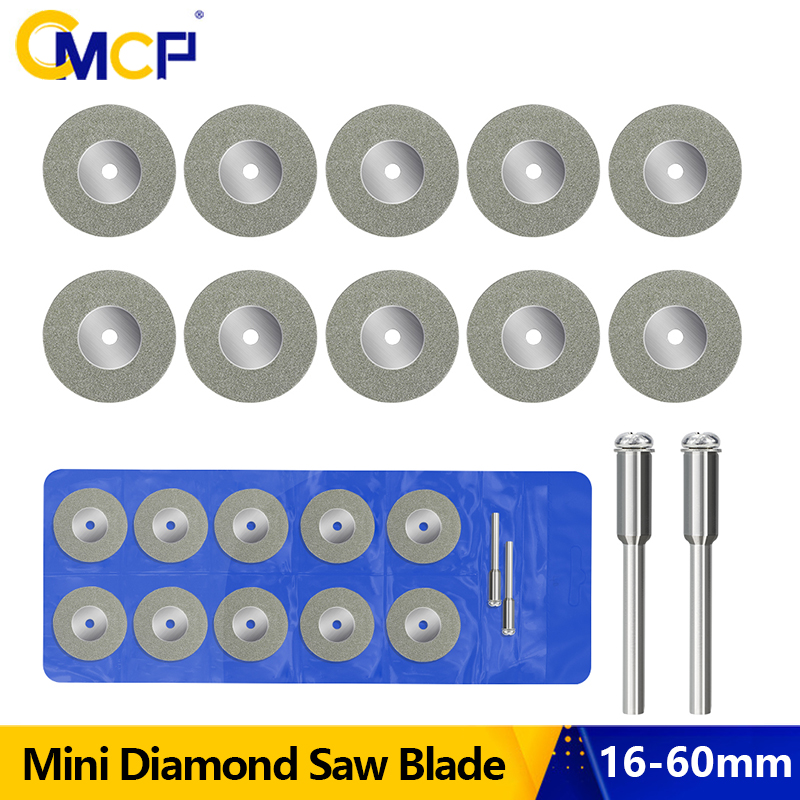 CMCP Mini brzeszczot diamentowy 16-60mm z trzpieniem ścierne tarcze diamentowe do narzędzia obrotowego Dremel Mini cięcie