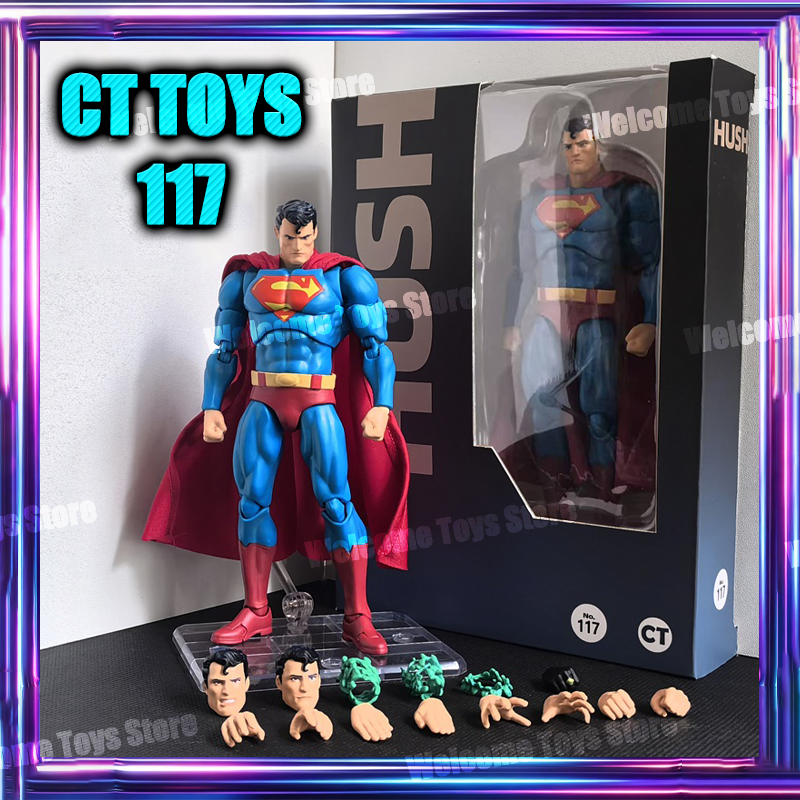 Auf Lager Ct Toys Superman Hush Mafex 117 Super Man Batman DC Bat Man Anime Actionfigur Modell Figurine Geschenke Spielzeug