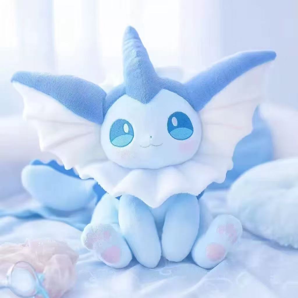 Boneka Pokemon Pikachu Kawaii Vaporeon Boneka Eevee Sylveon Glaceon Sprigatito Mainan Gengar Eevee Bantal Hadiah Ulang Tahun Natal