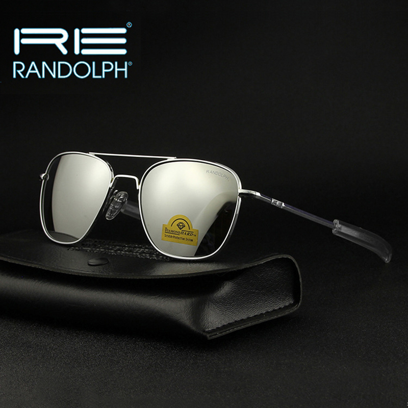 RE lunettes de soleil homme armée américaine militaire Aviation pilote lunettes de soleil femme lentille en verre marque de luxe rétro titane cadre de haute qualité