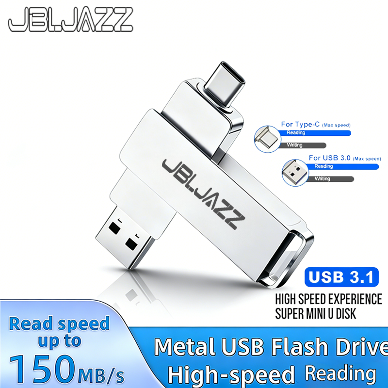 Flash Drive High Speed 512GB Type-C USB PenDrive Metal Pendrive 256GB 128GB 64GB Portable Memoria USB Stick For Xiaomi