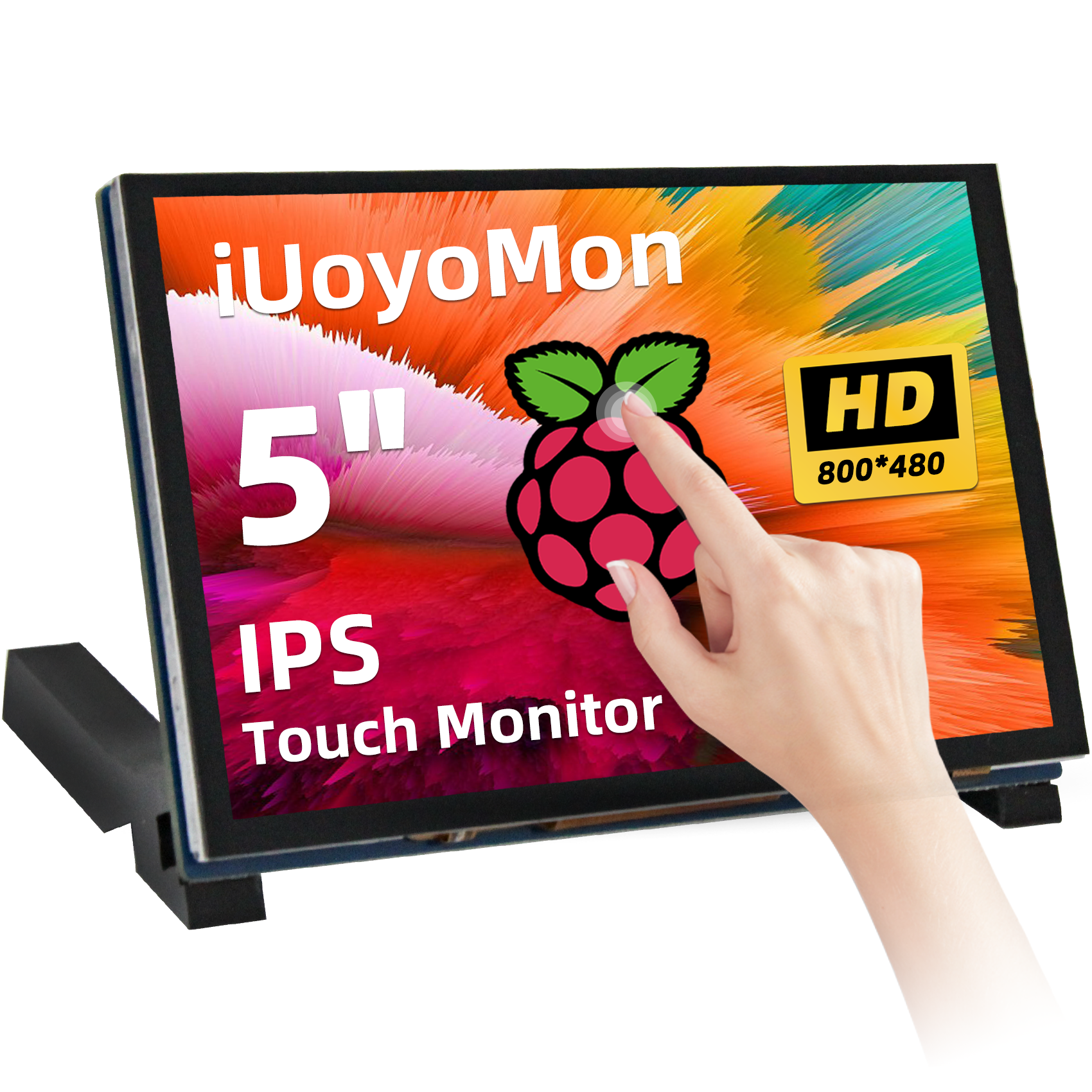 IUoYoMon 5 inch 800x480 DSI IPS-scherm, touchscreenmonitor voor Raspberry Pi 5 4 B 3 B+ A+ zonder stuurprogramma's