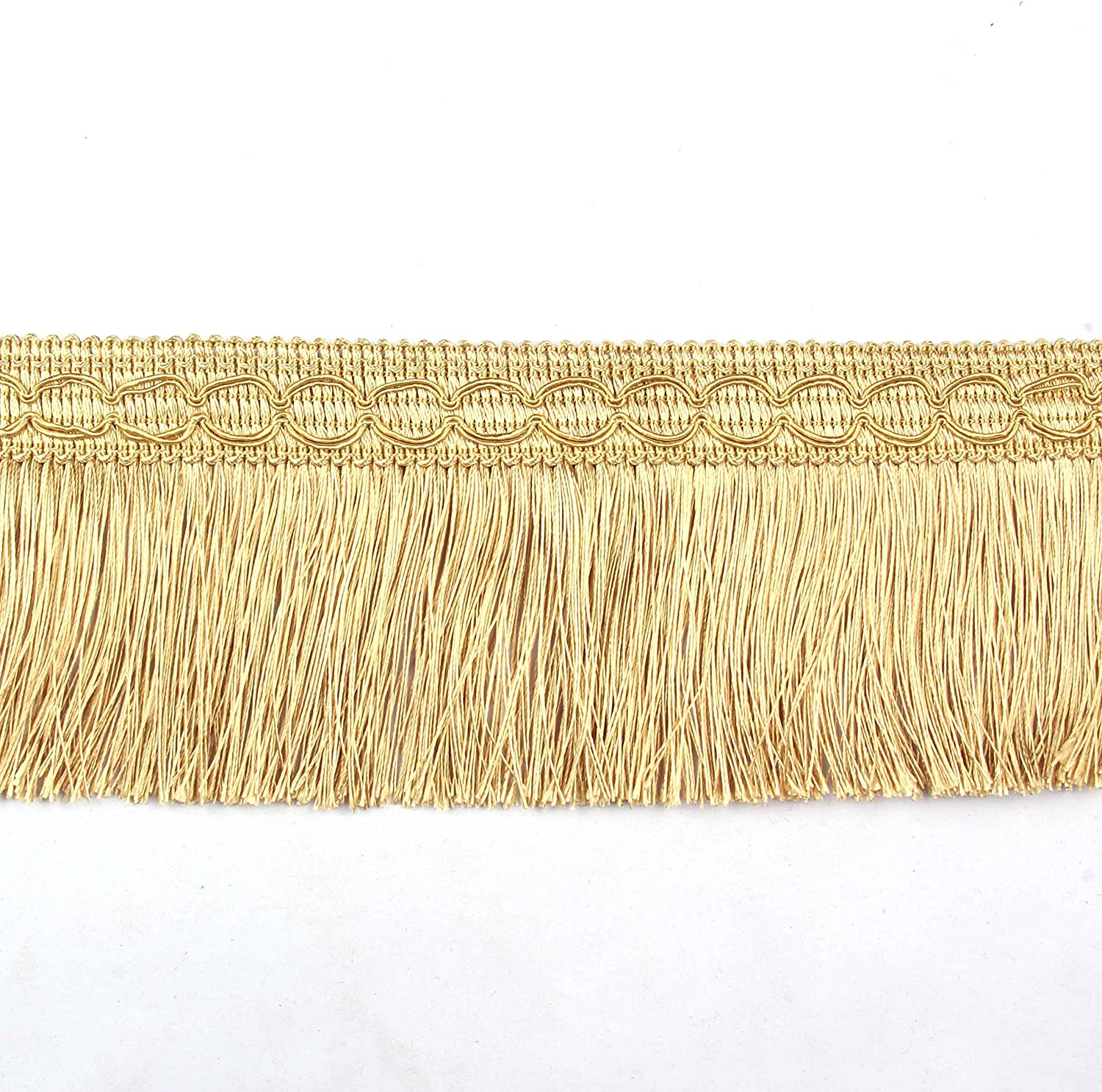 3m 6 m/lotto pizzo nappa frangia taglio per cucire nastro di pizzo fai da te nappe di seta oro finiture vestito palcoscenico indumento tenda accessori