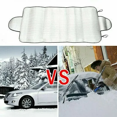 ฝาครอบกระจกรถยนต์ฝาครอบด้านหน้า Anti Snow Frost ICE SHIELD ป้องกันฝุ่นความร้อน Sun MAT รถหน้าต่าง Frost หิมะขนาดใหญ่ COVER