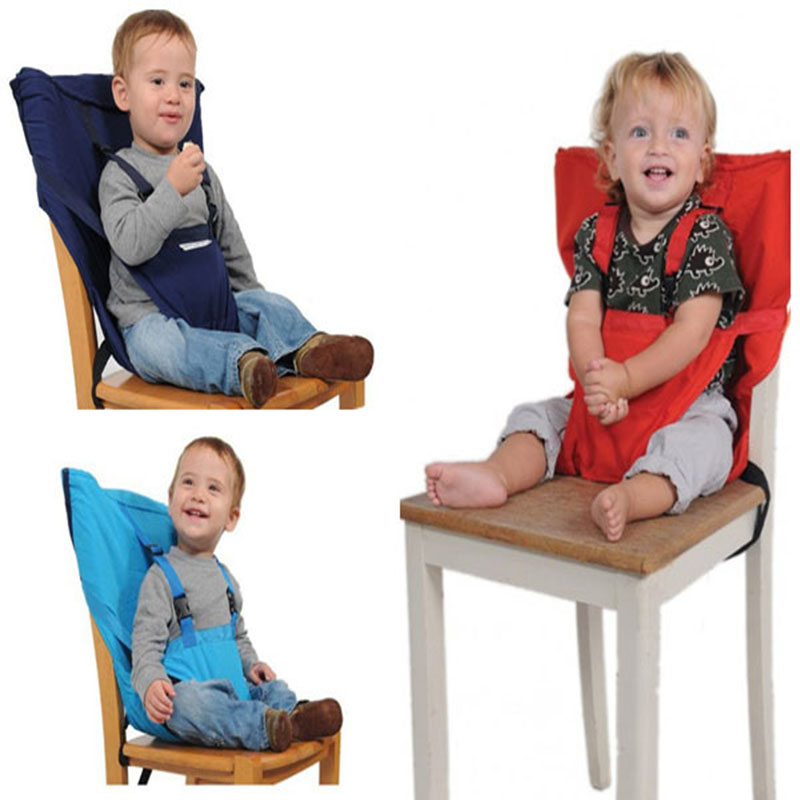 Cadeira alta dobrável e lavável para crianças Cadeira de bebê Cadeira de jantar infantil Assento portátil Tampa de alimentação Cadeira de viagem Acessórios para cuidados com o bebê