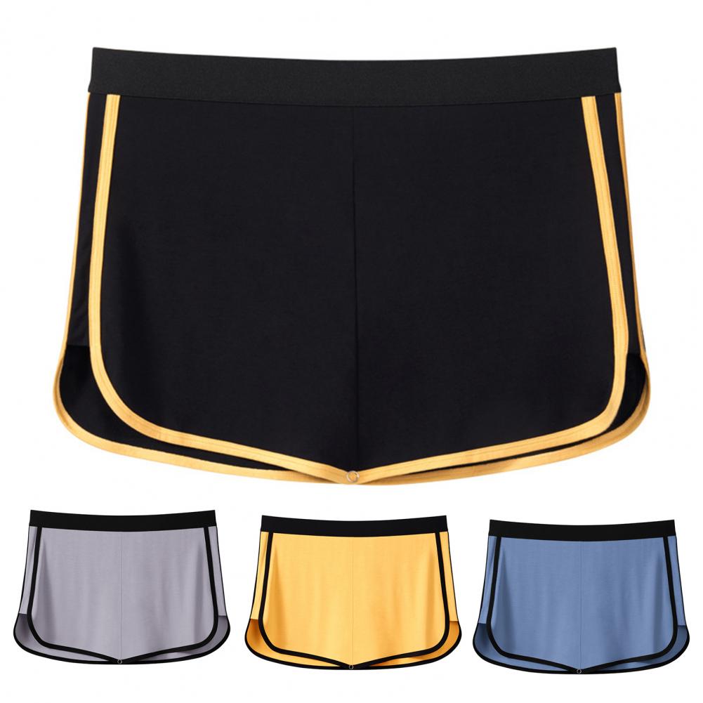 Heren Shorts Ondergoed Met Driehoekige Voering Elastische Taille Dubbellaags Ontwerp 3-in-1 Broek Slips Culottes Boxer Briefs 셔츠