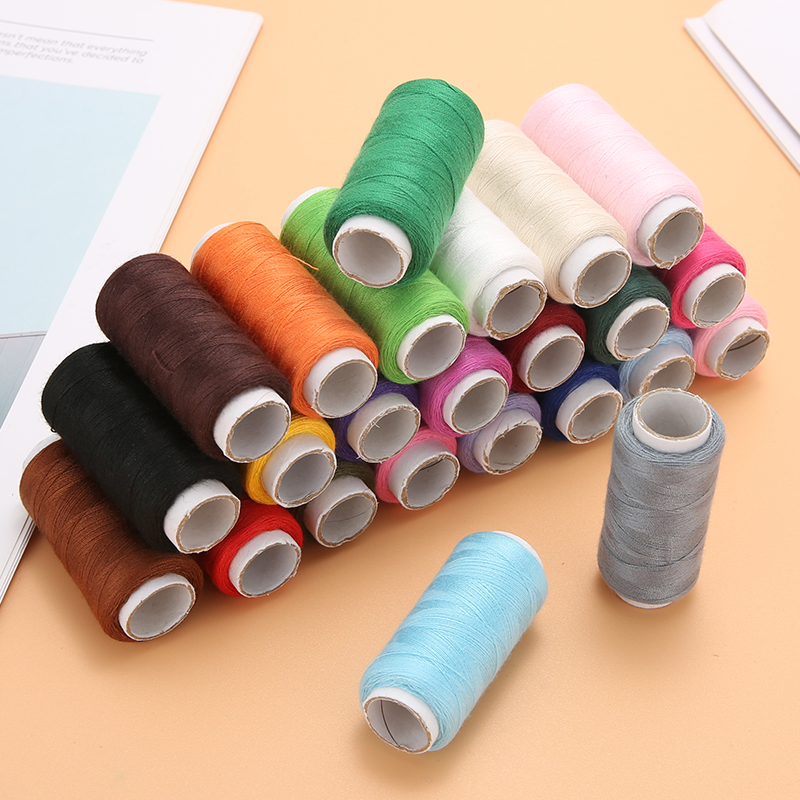10/24 สีโพลีเอสเตอร์เครื่องเย็บปักถักร้อยด้ายเย็บผ้ามือ CRAFT Patch พวงมาลัยอุปกรณ์เย็บผ้า
