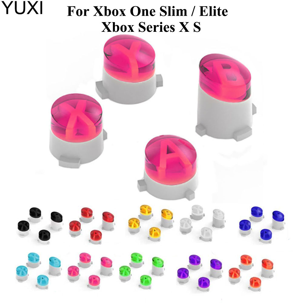 YUXI 1Set Replacement Buttons ABXY Mod Kit for Xboxone Controller Button For Xbox One Slim / Elite Xbox Series X S   Repair Part