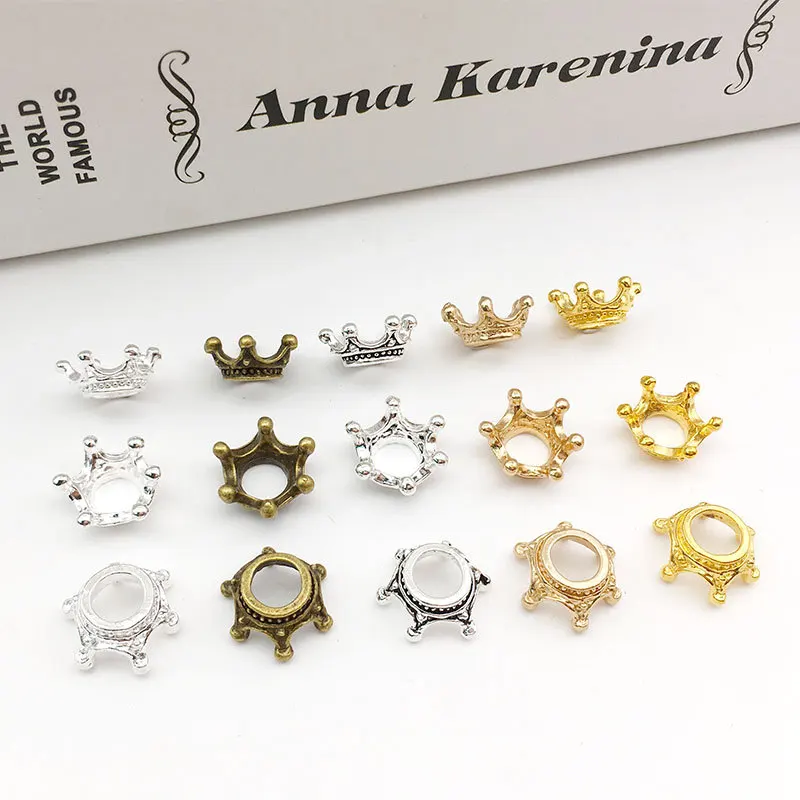50 stuks kleine kroon legering sieraden accessoires populaire sieraden materiaal hoofddeksels haaraccessoires handgemaakte DIY sieraden accessoires